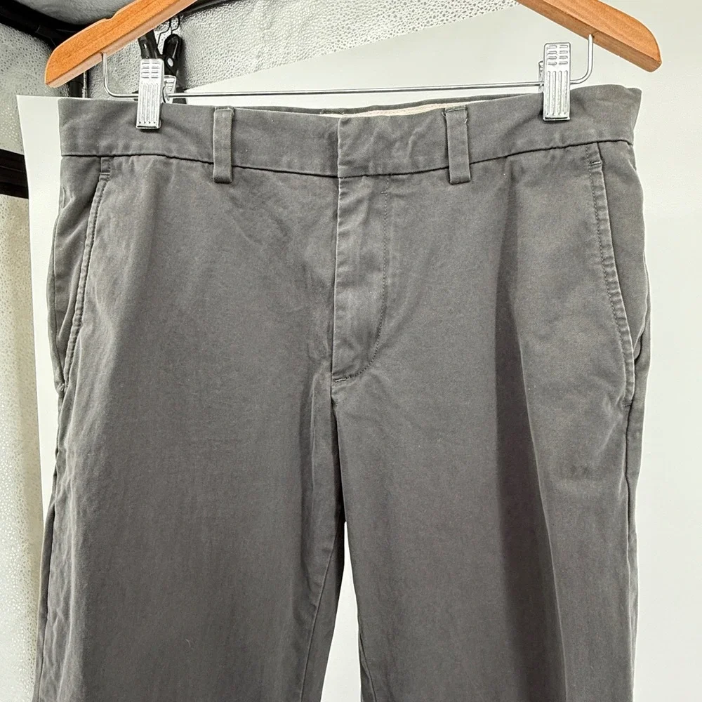 Banana Republic‎ Aiden Chino Mens 31x30 Dark Gray Cotton Twill Slim Pants
